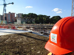 cantiere per la realizzazione di un'opera soggetta a VIA