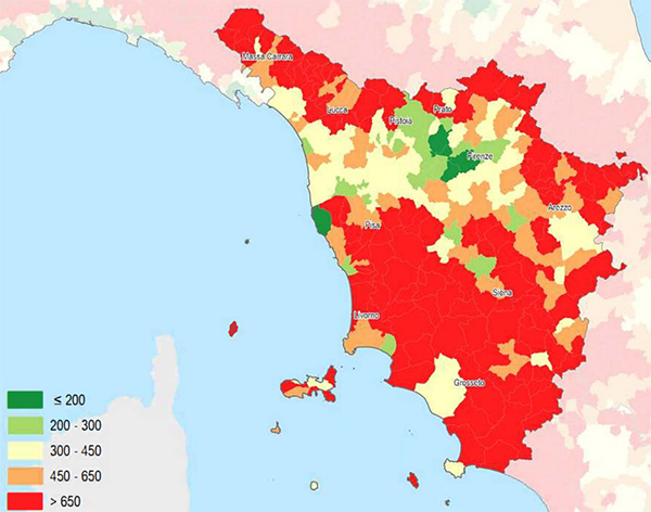 Valore pro capite comunale