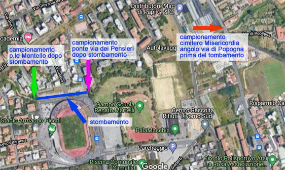 mappa Rio Maggiore - Livorno