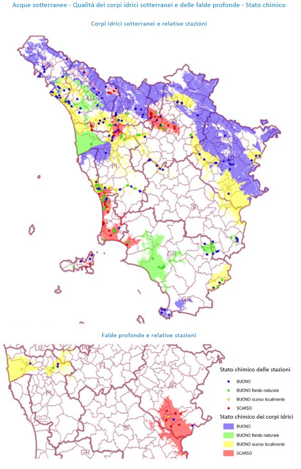 Regione Toscana-quadro acque sotterranee