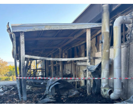 Cortona (AR), incendio alla MB Elettronica