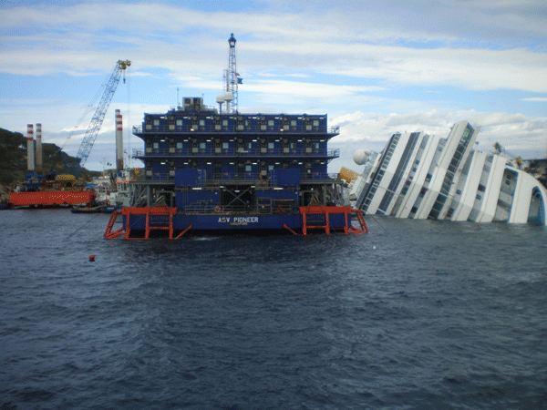 Monitoraggio Costa Concordia - aggiornamento dell' 8 febbraio 2013