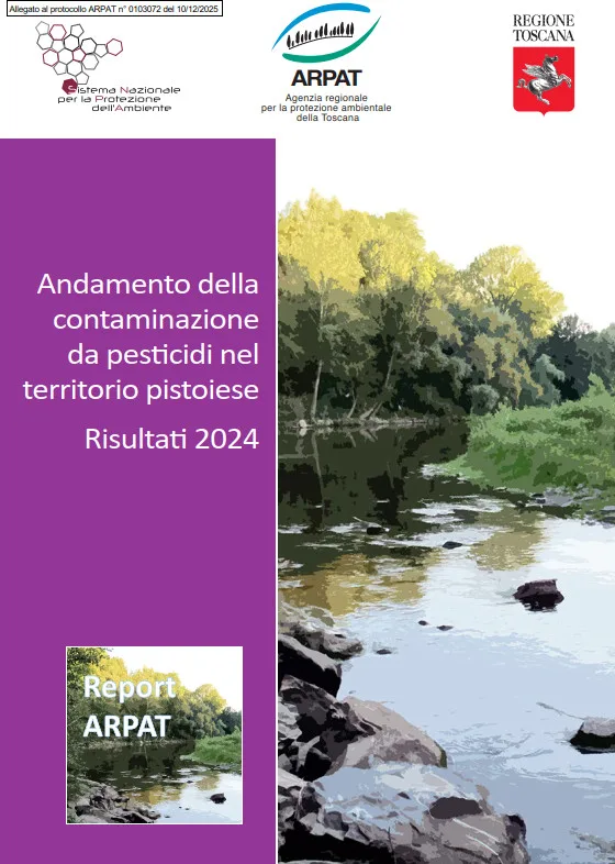Andamento della contaminazione da pesticidi nel territorio pistoiese – Risultati 2024