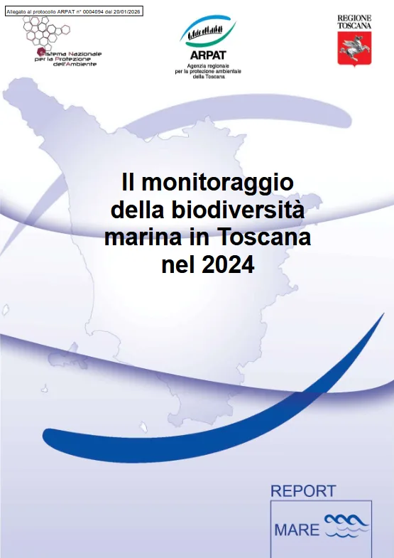 Il monitoraggio della biodiversità marina in Toscana – Anno 2024