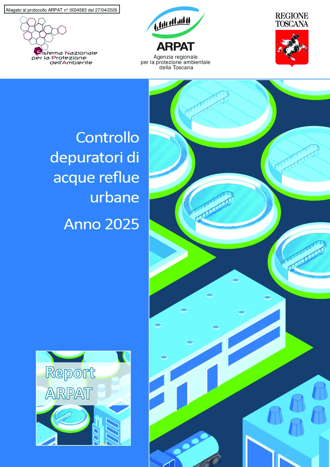 Controllo depuratori di acque reflue urbane – Anno 2025