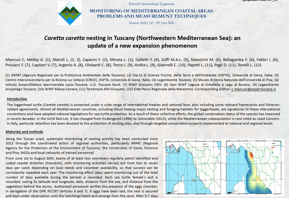 Caretta caretta nesting in Tuscany (Northwestern Mediterranean Sea): an update of a new expansion phenomenon
