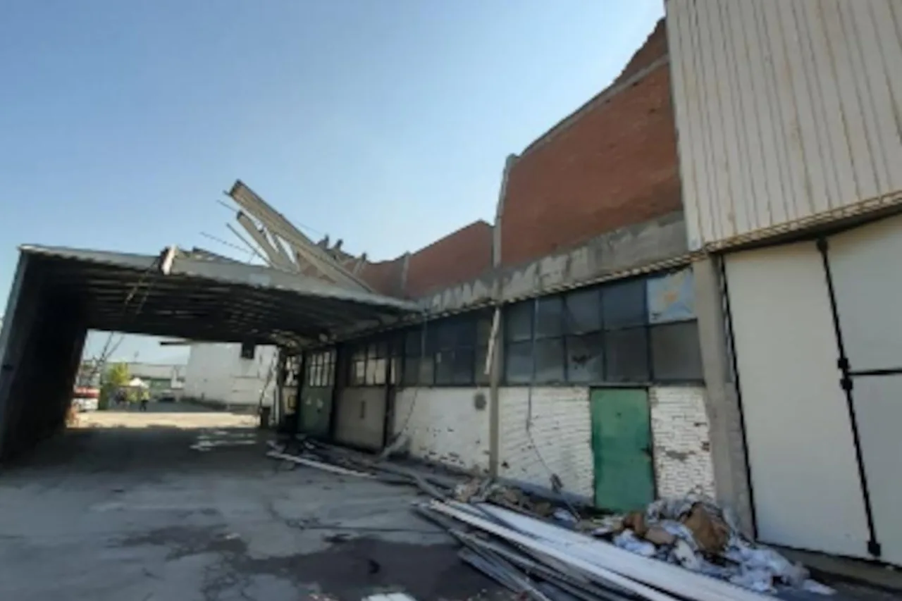 situazione ei piazzali con primo piano dell'edificio interessato dall'incendio