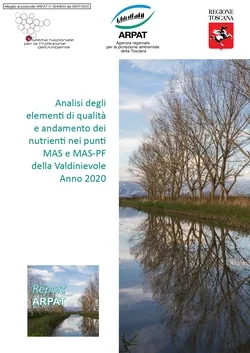 Analisi degli elementi di qualità e andamento dei nutrienti nelle acque della Valdinievole – Anno 2020
