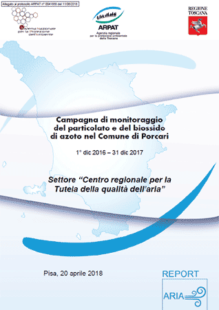 Campagna di monitoraggio del particolato e del biossido di azoto nel Comune di Porcari (LU) – anni 2016-2017