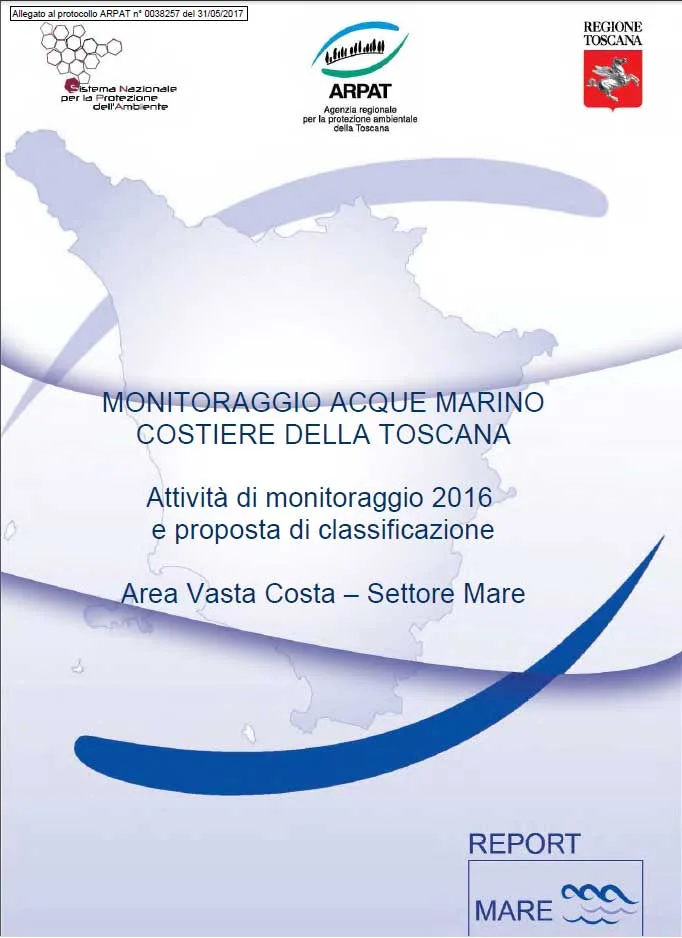 Monitoraggio acque marino costiere della Toscana – 2016