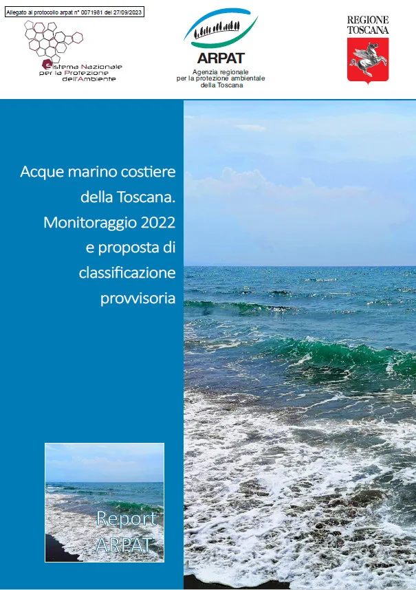 Monitoraggio acque marino costiere della Toscana – Anno 2022
