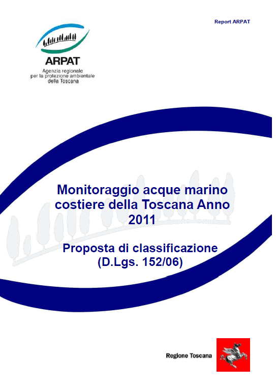 Monitoraggio acque marino costiere della Toscana – Anno 2011