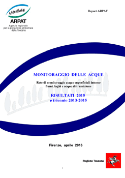 Monitoraggio delle acque superficiali – Risultati 2015