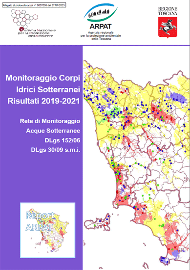 Monitoraggio corpi idrici sotterranei – Risultati 2019-2021