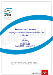 Campagna di misurazione della qualità dell’aria con laboratorio mobile in via Susa, nel Comune di Cecina (LI) – anni 2013-2014