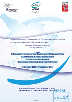 Campagna di rilevamento della qualità dell’aria con mezzo mobile nel Comprensorio del cuoio – anni 2015-2016