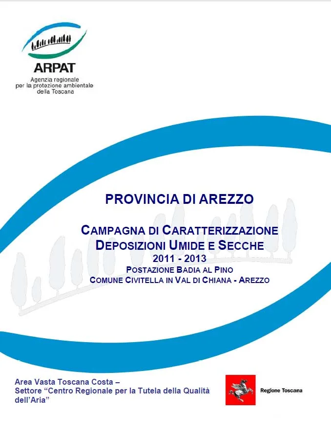 Civitella Val di Chiana (AR) – Campagna di caratterizzazione delle deposizioni umide e secche