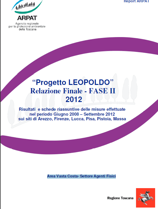 Progetto LEOPOLDO” Relazione Finale – Fase II 2012
