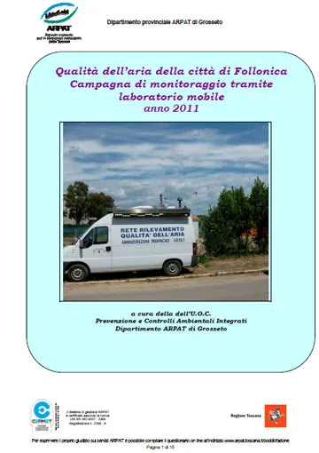 Qualità dell’aria della città di Follonica (2011)