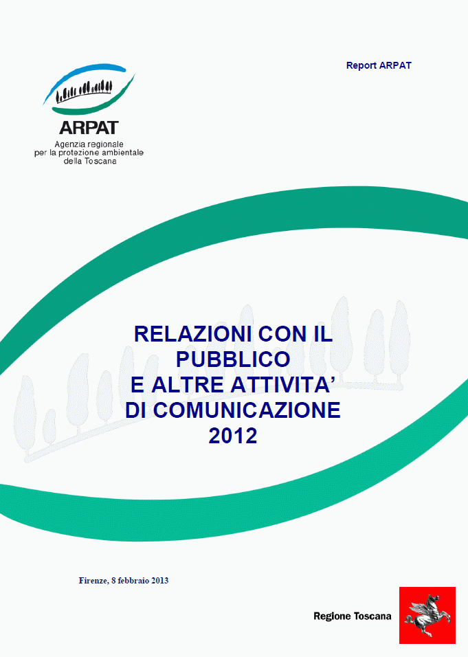 Relazioni con il pubblico e altre attività di comunicazione 2012