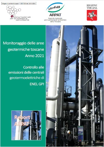 Monitoraggio delle aree geotermiche toscane – Anno 2021