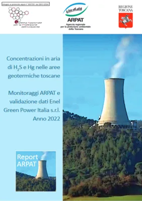 Concentrazioni in aria di idrogeno solforato e mercurio nelle aree geotermiche toscane – Anno 2022