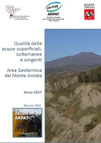 Qualità delle acque superficiali, sotterranee e sorgenti – Area Geotermica del Monte Amiata – Anno 2017