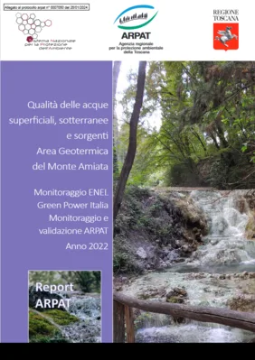 Qualità delle acque superficiali, sotterranee e sorgenti – Area Geotermica del Monte Amiata – Anno 2022