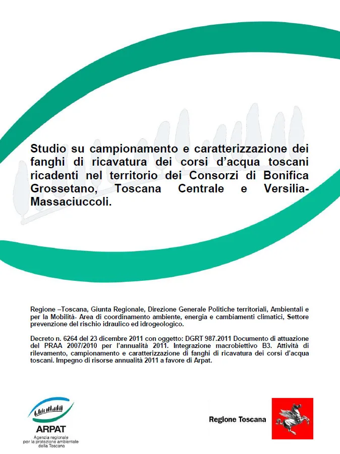 Studio su campionamento e caratterizzazione dei fanghi di ricavatura dei corsi d’acqua toscani