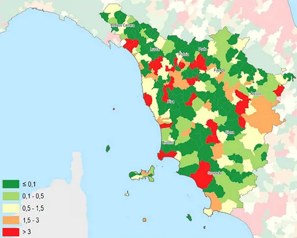 Densità dei cambiamenti