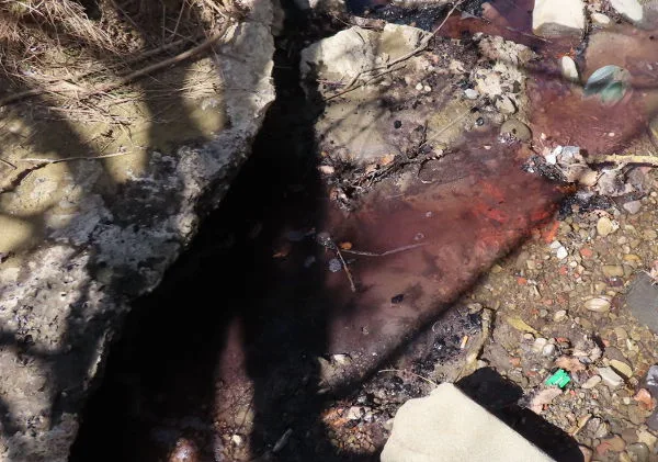 Bucine_acque rossastre_dilavamento acque spegnimento incendio