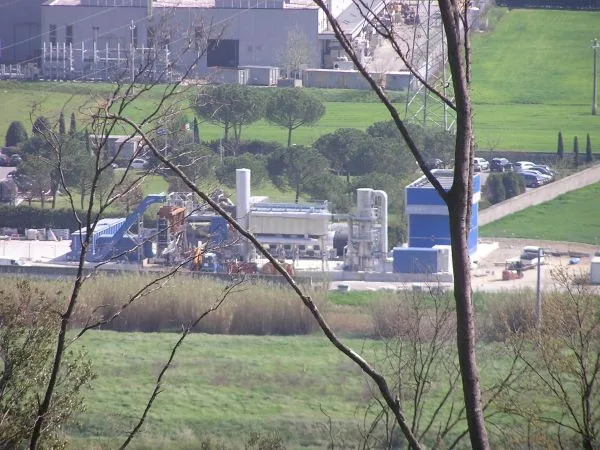 Vista d&rsquo;insieme impianto di pirogassificazione