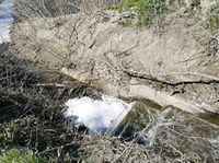Schiume e maleodoranze nel rio Vitiana di Empoli (FI)