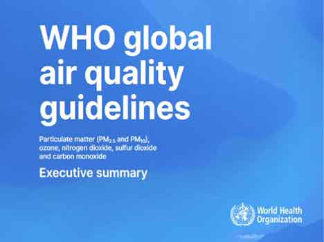 Nuovi valori guida OMS per la qualità dell'aria