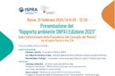 Presentazione del Rapporto ambiente SNPA - edizione 2023