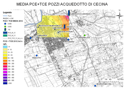 media PCE + TCE pozzi acquedotto Cecina