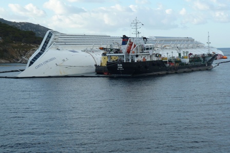 Monitoraggio Costa Concordia - aggiornamento del 16 febbraio 