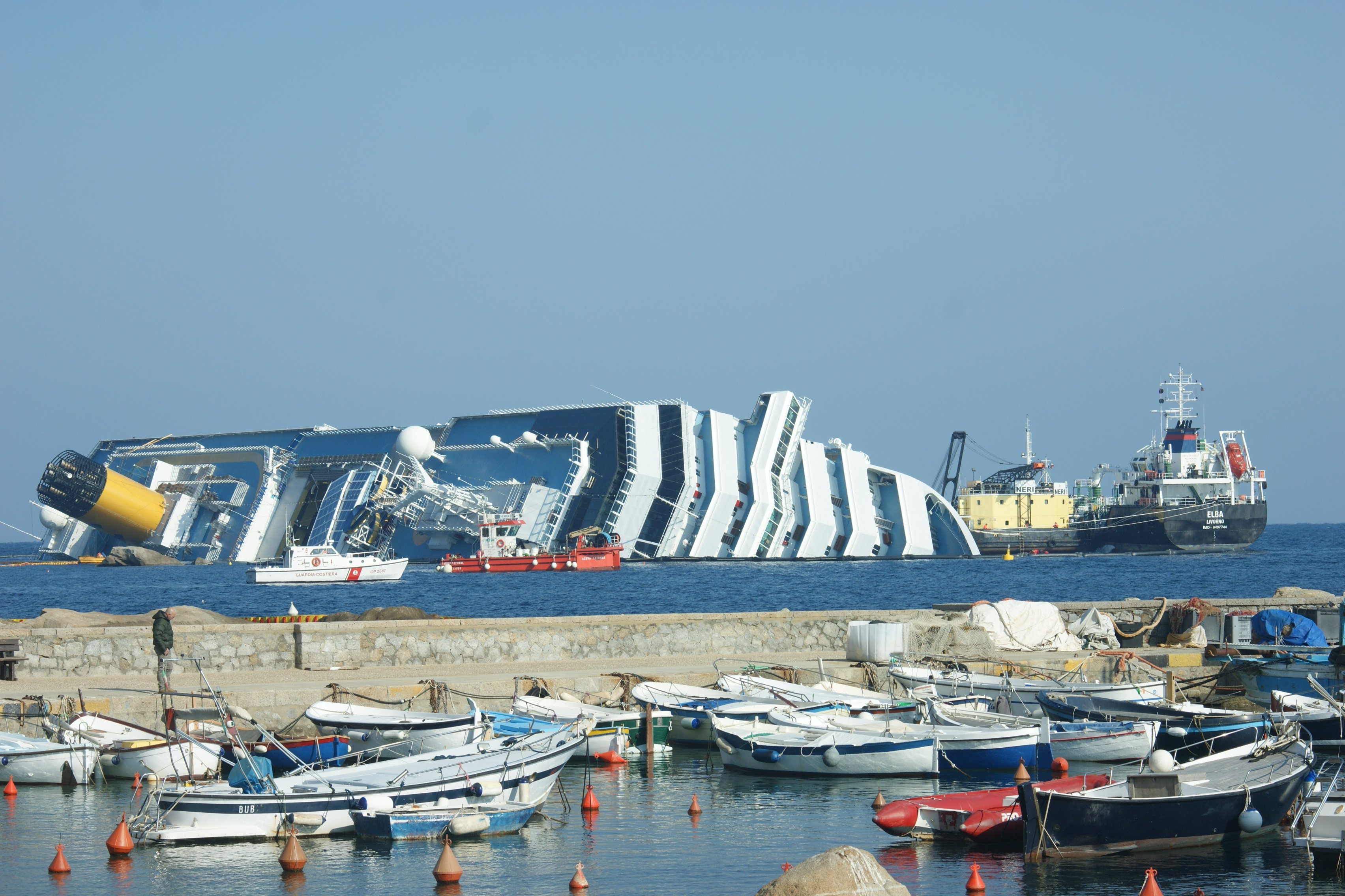 Monitoraggio Costa Concordia - aggiornamento del 19 aprile 