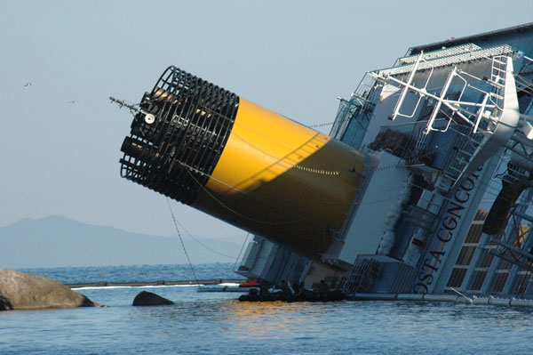 Monitoraggio Costa Concordia - aggiornamento del 19 marzo 