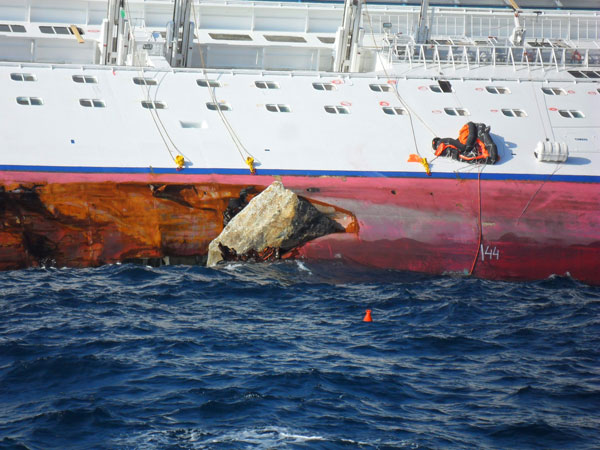 Monitoraggio Costa Concordia - aggiornamento del 7 marzo