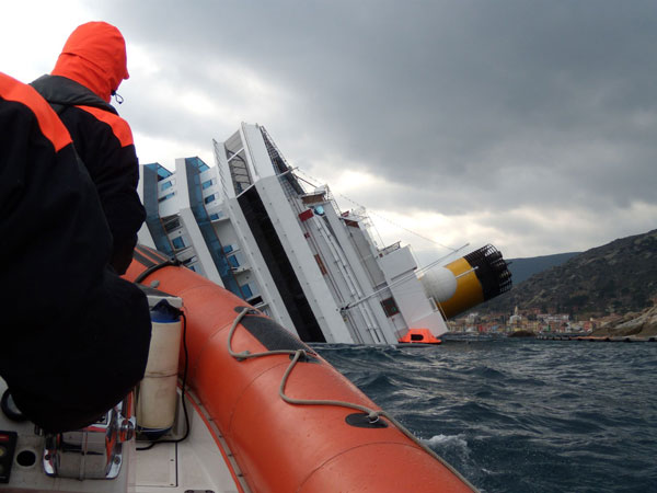 Monitoraggio Costa Concordia - nuovo aggiornamento del 21 marzo 