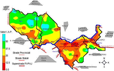 mappa Empolese-Valdelsa