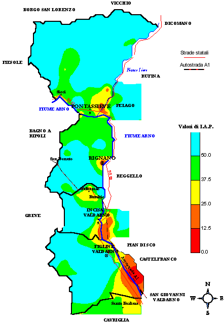 mappa Valdarno